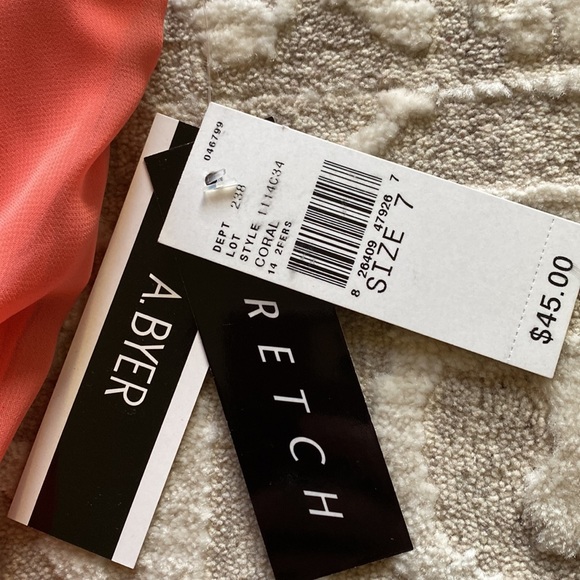 NWT A. Byer One Shoulder Mini Dress - Picture 3 of 6